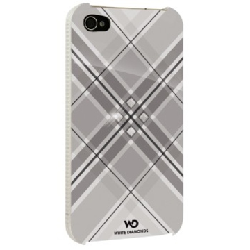 Футляр Hama Grip White (для iPhone 4/4S, украшен кристаллами Swarowski, White Diamonds, пластик, H-115390)