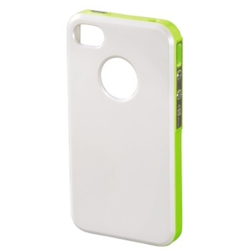 Футляр Hama Hybrid White Yellow (для iPhone4/4S, пластик, H-118729)