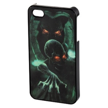 Футляр Hama Dark Skull 3D Black (для iPhone4/4S, пластик, H-118742)