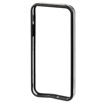 Бампер Hama Edge Protector Black Transparent (для iPhone 5, пластик, доступ ко всем кнопкам, H-118814)