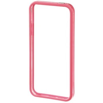 Бампер Hama Edge Protector Pink Transparent (для iPhone 5, пластик, доступ ко всем кнопкам, H-118815)