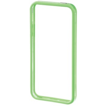 Бампер Hama Edge Protector Green Transparent (для iPhone 5, пластик, доступ ко всем кнопкам, H-118817)
