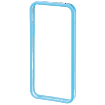 Бампер Hama Edge Protector Blue Transparent (для iPhone 5, пластик, доступ ко всем кнопкам, H-118818)