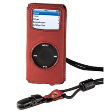Чехол Hama Grey Red (для iPod Nano, натуральная кожа)