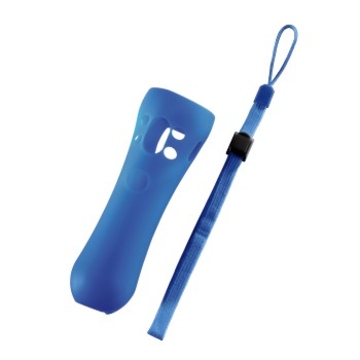 Чехол защитный Hama Blue (для контроллера перемещения PS Move Motion controller + ремешок для руки, силикон)