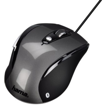 Компьютерная мышь Hama M570 Black (проводная, оптическая, для ноутбука, USB, 1000dpi, 5 клавиш, колесо прокрутки,)
