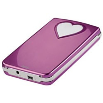 Корпус для HDD Hama Pink (2.5", SATA, USB2.0, Pink-Heart, аллюминий)