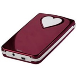 Корпус для HDD Hama Red (2.5", SATA, USB2.0, Red-Heart, аллюминий)