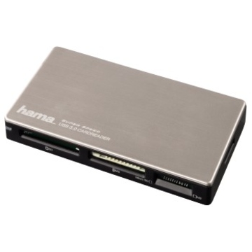 Ридер USB3.0 Hama Silver (all-in-1, UDMA, H-54543)