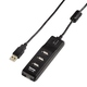 USB-хаб Hama Black (на 4 гнезда, энергосберегающий, пассивный, H-54590)