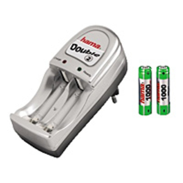 Зарядное устройство Hama Double (в комплекте 2 акк-ра ААА, 1000mAh)