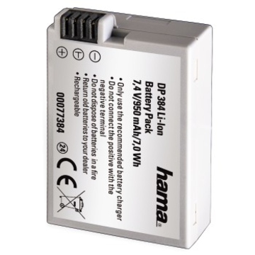 Hama DP 384 (аналог аккумулятора Canon LP-E8, 7.4V/950mAh, H-77384)