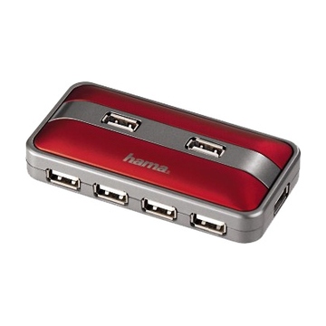 USB-хаб Hama Red (на 7 гнезд, H-78494)