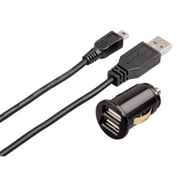 АЗУ Hama Dual Piccolino Black (2xUSB, Mini USB, 2A, H-93772)