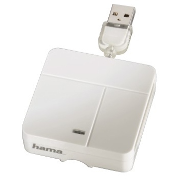 Card reader Hama Basic White (USB2.0, для всех стандартов карт памяти, поддерживает SDXC)