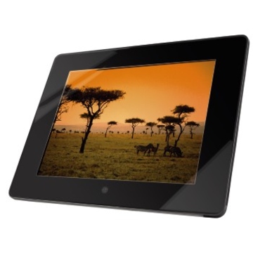 Цифровая фоторамка Hama Black (8", 20.3 см+ДУ, 800х600, 256 MB, картридер/USB 2.0/3.5 jack, аудио/видео, часы/календарь/будильник)