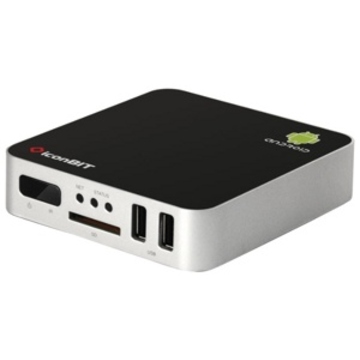 iconBIT Toucan Nano Plus (HD-плеер, FullHD 1080p, USB, LAN, HDMI 1.3, без HDD, Android 2.3, SD/SDHC/MS/MMC, 2D/3D игровая приставка, клав)