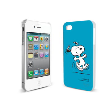 Футляр iLuv iCP751 Snoopy Character Blue (для iPhone 4S, жесткий пластик)