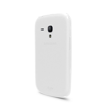 Футляр iLuv iCS7H313 Overlay White (для Samsung Galaxy S III Mini, полупрозрачный мягкий пластик)