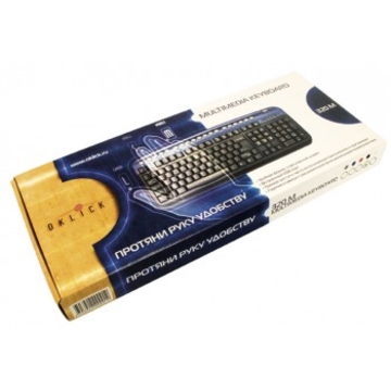 Клавиатура Oklick 320M Black (PS/2+USB, Multimedia)