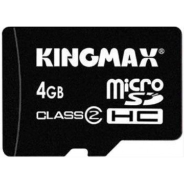  MicroSDHC 04Гб Kingmax Класс 2 (без адаптера)