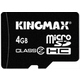  MicroSDHC 04Гб Kingmax Класс 2 (без адаптера)
