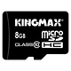  MicroSDHC 08Гб Kingmax Класс 10 (адаптер)