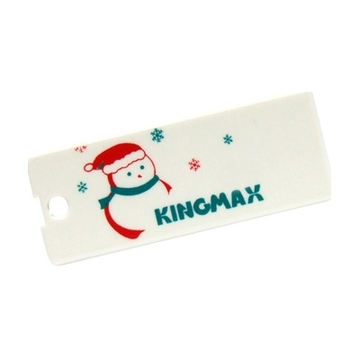 Оригинальная подарочная флешка Kingmax Super Stick 4GB White (X"mas Edition)