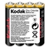Батарейка Kodak Heavy Duty K3AHZ-4S , 1.5 В, 4 шт., в пленке, 40/200/48000, срок хранения 3 года)