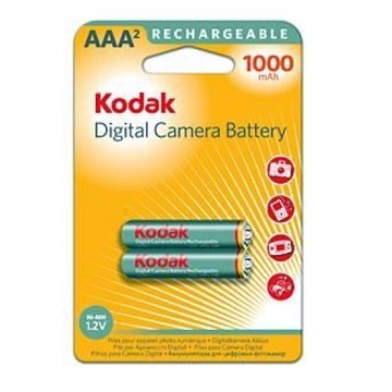 Аккумулятор Kodak K3ARDC-2 (никель-металлгидридный, 1000 мАч, HR03 (AAA), 1.2 В, 2 шт., в блистере, 20/240/18000)
