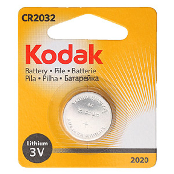 Батарейка Kodak NEW (дисковая литиевая батарейка, CR2032, 3 В, 1 шт., в блистере, 12/6552, срок хранения 7 лет)