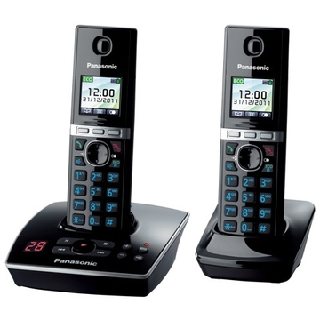 DECT-телефон Panasonic KX-TG8051RUB Black (цветной TFT дисплей, голосовой АОН, спикерфон, автоответчик)
