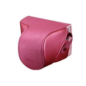 Чехол для фотоаппарата Sony LCS-EJC3 Pink (для фотокамер NEX с объективом 16-55мм, тестиль)