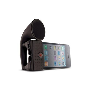 Подставка Bone Horn Stand Black (для iPhone 4/4S, силикон, усилитель звука)