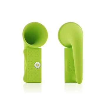 Подставка Bone Horn Stand Green (для iPhone 4/4S, силикон, усилитель звука)