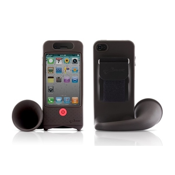 Подставка Bone Horn Bike Black (для iPhone 4/4S, силикон, усилитель звука)
