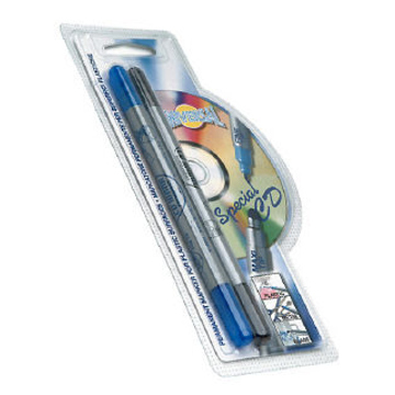 Набор маркеров для CD/DVD Unix Graphic (2шт, двойной наконечник 0.7 и 2.5мм)
