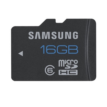  MicroSDHC 16Гб Samsung Basic Класс 6 UHS-I (адаптер)