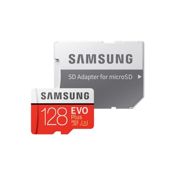  MicroSDXC 128Гб Samsung EVO Plus Класс 10 UHS-I U3 (адаптер)