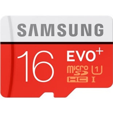  MicroSDHC 16Гб Samsung EVO Plus Класс 10 UHS-I (адаптер)
