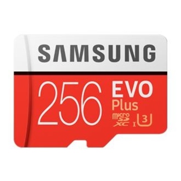  MicroSDXC 256Гб Samsung EVO Plus Класс 10 UHS-I U3 (адаптер)