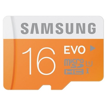  MicroSDHC 16Гб Samsung Класс 10 UHS-I (адаптер)