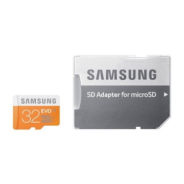  MicroSDHC 32Гб Samsung EVO Класс 10 UHS-I (адаптер)