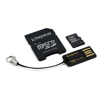  MicroSDHC 32Гб Kingston Multi-Kit Класс 10 (адаптеры miniSD, SD, USB)