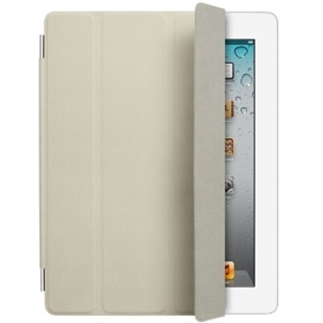 Чехол Apple Smart Cover Cream (кожа, белый, для iPad3, MD305ZM/A)