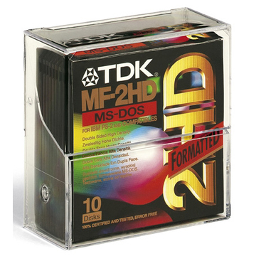 Дискеты TDK 2HD 10шт (3.5", пластик)