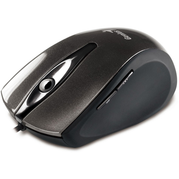 Компьютерная мышь Genius Ergo T355 Shine Black (проводная, оптическая, USB, 800/1600dpi, 4 кнопки)