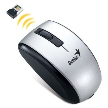 Компьютерная мышь Genius ScrollToo 901 Silver (беспроводная, светодиодная, USB, для ноутбука, 3 кнопки, 1200 dpi)