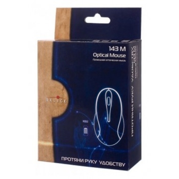 Компьютерная мышь Oklick 143M USB (Оптическая, Grey, 800dpi)