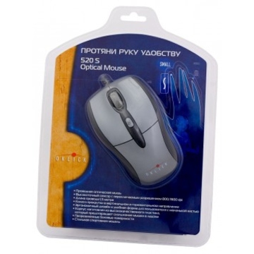 Компьютерная мышь Oklick 520S USB (Silver, 1600dpi)